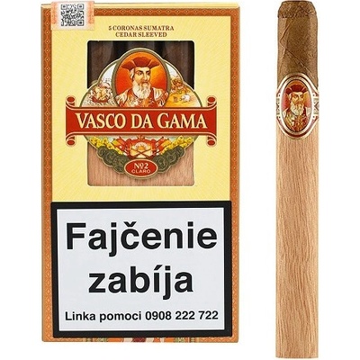 Vasco da Gama No. 2 Claro cigara 1 ks