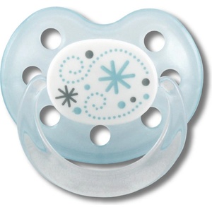 Baby-Nova Бебешка силиконова залъгалка Baby Nova - Снежинка (28244) - ozone