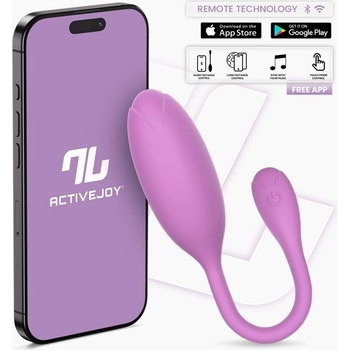 InToYou App Series Logan Vibrating Egg with App Purple