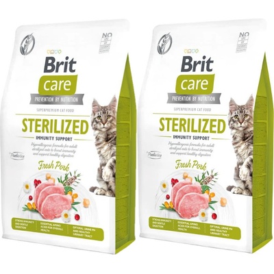 BRIT Care Cat Grain-Free Sterilized Immunity Support 2 x 7 kg