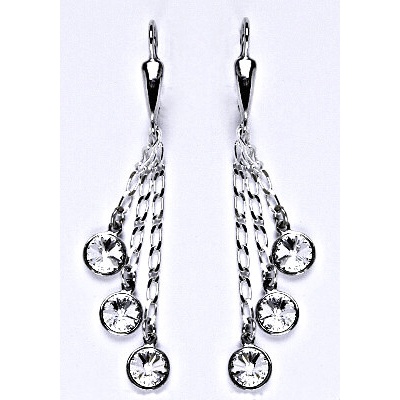 Čištín s čirými krystaly Swarovski kolečka na řetízku NK 1336/3/20