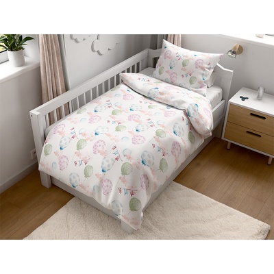 Textilomanie povlečení do postýlky Renforcé bílé 45 x 65 cm 90 x 140 cm