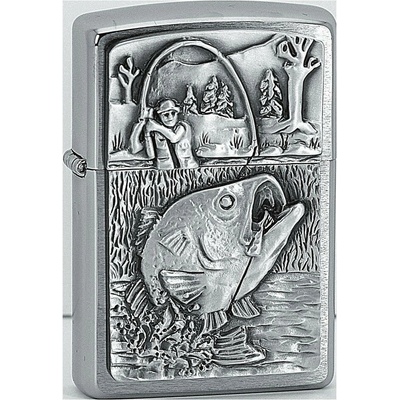 Zippo Bass Fishing Emblem 21564