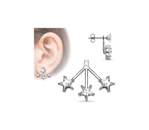 Piercingate hvězdičky NAU00935 čirá