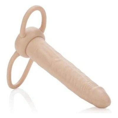 CalExotics Accommodator Dual Penetrator dildo s krúžkom na penis SKIN