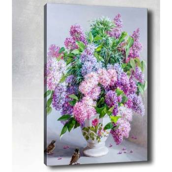 Vavien Artwork Картина за стена върху платно Tablo Center Lilacs, 40 x 60 cm (627061085)