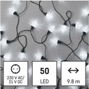 Emos D5ZC01 50 LED reťaz 9,8 m šišky vonkajšie aj vnútorné studená biela