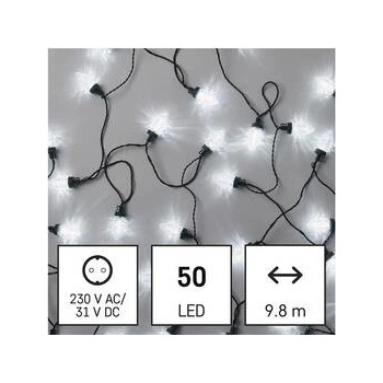 Emos D5ZC01 50 LED reťaz 9,8 m šišky vonkajšie aj vnútorné studená biela