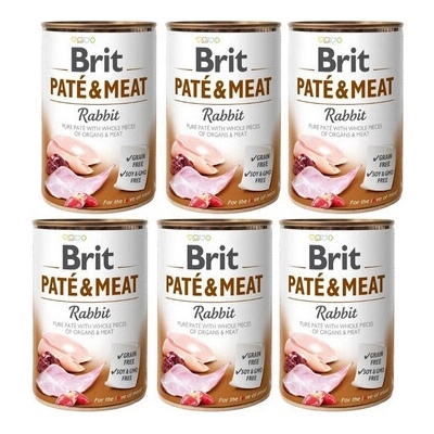 Brit Paté & Meat Rabbit 6 x 400 g