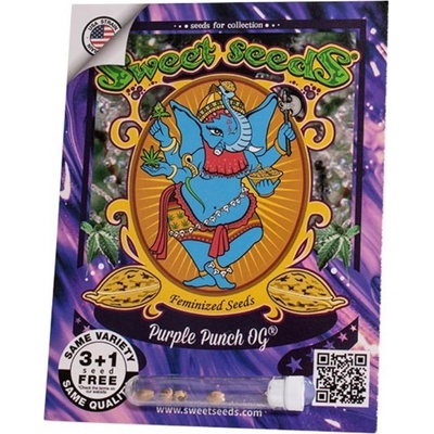 Sweet Seeds Purple Punch OG semienka neobsahujú THC 3 ks