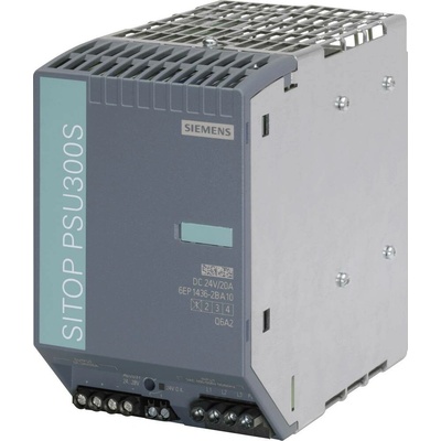 Siemens SITOP PSU300S 24 V/20 A sieťový zdroj na montážnu lištu (DIN lištu), 24 V/DC, 20 A, 480 W, výstupy 1 x