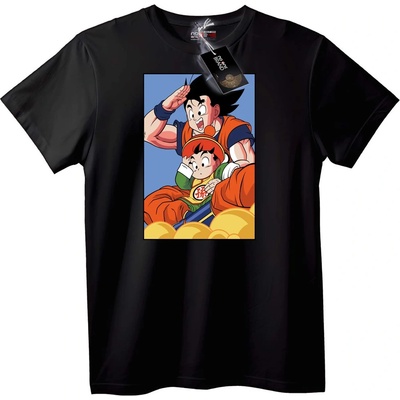 NOONEBRAND Тениска Goku и Gohan от Dragon Ball Z - 2XL, Black