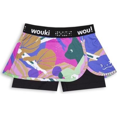 Wouki Dívčí sportovní kraťasy se sukní Kawauso Pink Hawaii