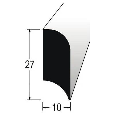 Lišta podlahová dub 27x10mm, délka 240cm, nastavavovaná