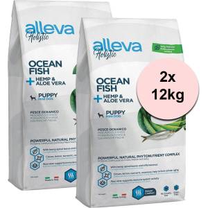 Alleva HOLISTIC кучешка океанска риба за кученца/млади 2 x 12 кг