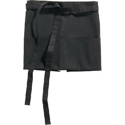 CG Workwear Krátká barmanská zástěra s přední kapsou Černá CGW127