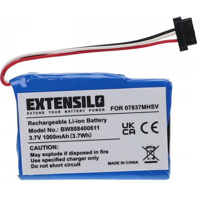 Extensilo Batéria pre Becker Traffic Assist 107 / Z200 / Z205, 1000 mAh