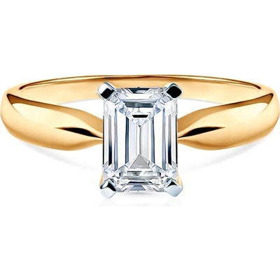 SAVICKI Годежен пръстен Savicki: двуцветно злато, цирконий