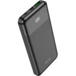 hoco. Външна Батерия с Бързо Зареждане, Hoco J102 Power Bank 20W PD 10000 mAh, Черен (J102)