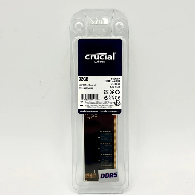 Barrette RAM Crucial 32 Go (1x32) DDR5 5600 MHz Pour PC Portable - SO-DIMM