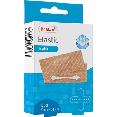 Dr. Max Elastic Textile 30 mm x 64 mm náplast 10 ks