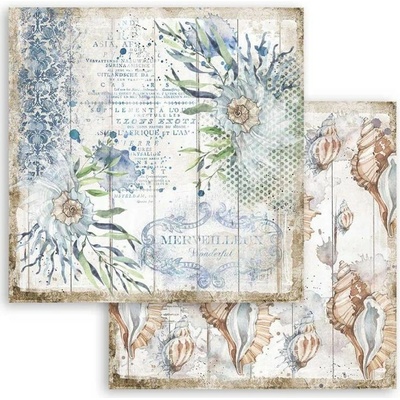 Stamperia papír na scrapbook oboustranný Romantic Sea Dreams mušle