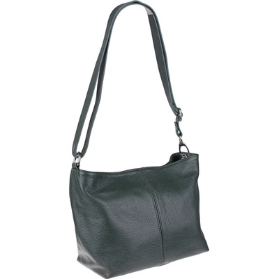 Handbags kožená kabelka Batilda verde Scura zelená