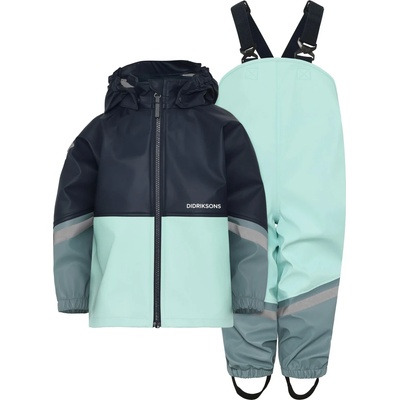 Didriksons Детска грейка Didriksons Kid's Waterman Set 12 Rain set - Ocean Mint - размер 90 (702-4951-0512)
