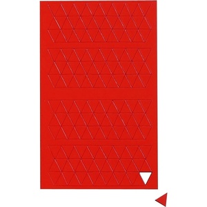 MAUL Магнитни табелки maul, триъгълни, червени, 180 броя (6531725)