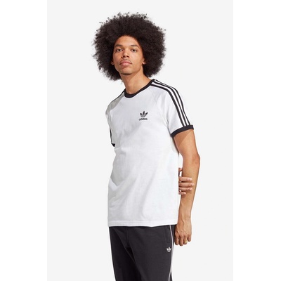 adidas Originals Памучна тениска adidas Originals 3-Stripes Adicolor Classics Tee в бяло с десен IA4846 (IA4846)