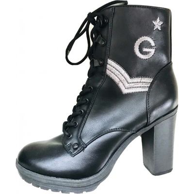 G by GUESS dámská obuv kotníková Army styl černá