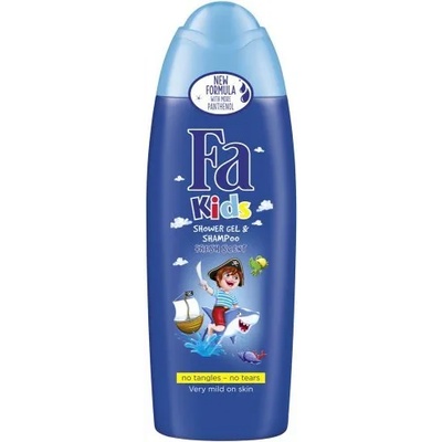 Fa Kids Детски душ гел и шампоан 2 в 1 Смел Пират, Свеж аромат за момчета 250мл