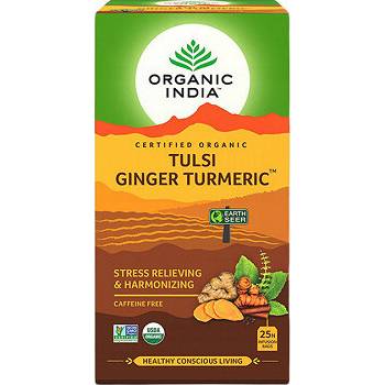 Organic India Čaj Tulsi Ginger porcovaný 25 ks 43.5 g