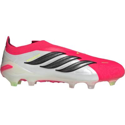 Adidas Мъжки футболни бутонки Adidas Mens adidas Predator Elite Laceless Firm Ground Football Boots - Red/Blk/White