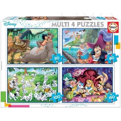 Educa Multi 4 Disney 50-80-100-150 dielov