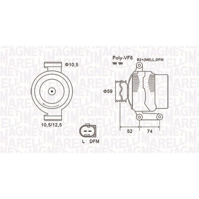 Generátor MAGNETI MARELLI 063731928010