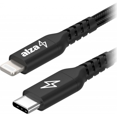 AlzaPower APW-CBMFI94005B AluCore USB-C to Lightning MFi, 0,5m, černý