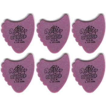 Image 1 of Dunlop 414R 1.14 Tortex Fins 6 Перце за китара (414R114-6PACK-SET)