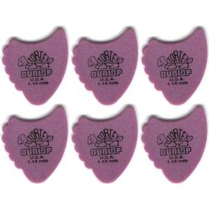Dunlop 414R 1.14 Tortex Fins 6 Перце за китара (414R114-6PACK-SET)