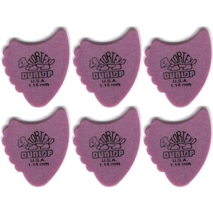 Dunlop 414R 1.14 Tortex Fins 6 Перце за китара