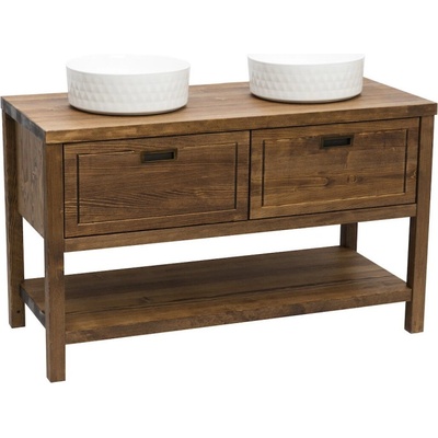 Koupelnová skříňka pod umyvadlo Naturel Country 120x72,5x51 cm palisandr COUNTRY120ZBUMPA - COUNTRY120ZBUMPA