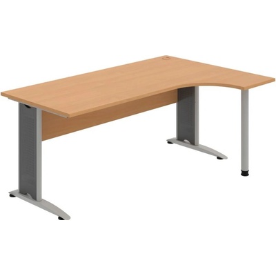 OFFICE PRO s.r.o. HOBIS kancelársky stôl pracovný tvarový, ergo ľavý - CE 1800 L, buk