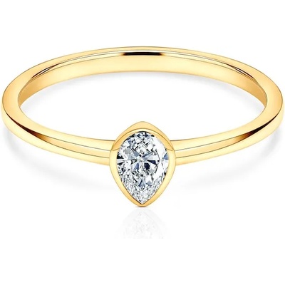 SAVICKI Годежен пръстен Pure: злато, диамант с шлифовка