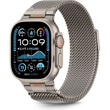 Tech-Protect milano vanguard apple watch 8 / 9 / 10 / 11 / se / ultra (44 / 45 / 46 / 49 mm) titanium (5906302339853)