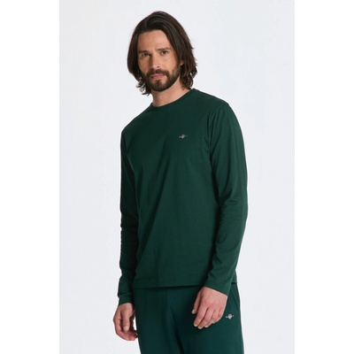 Gant tričko Reg Shield LS zelené