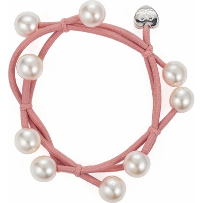 By Eloise London Pearl Cluster Ластик за коса за жени цвят Champagne Pink