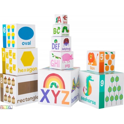 Small Foot Stohovací kostky Velmi hladová housenka