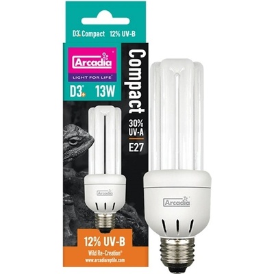 Arcadia D3+ Compact Reptile Lamp 13 W 12.0 UVB
