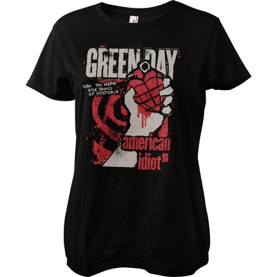 Green Day American Idiot Spiral Arm Black S Дамски Риза (WMX-5-GDAY001-H93-11-BK-S)
