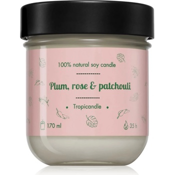 TROPIKALIA Plum, Rose & Patchouli ароматна свещ 170ml